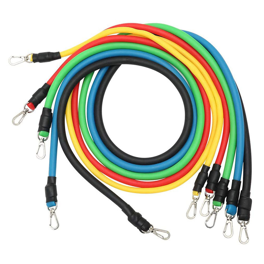 🔥 Rally Resistance Bands Set (11 PCS) – Build Strength & Flexibility with Pro-Grade Latex Tubes