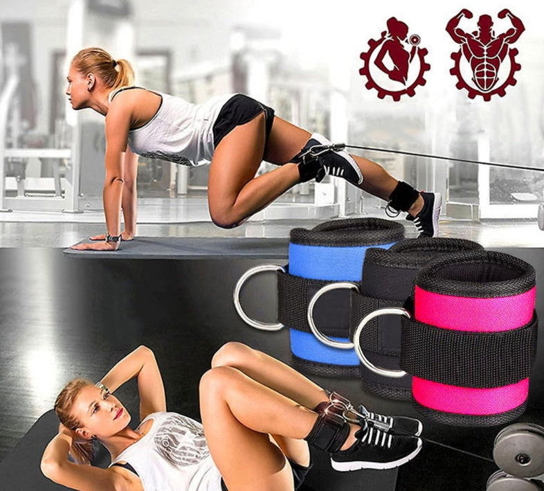 🔥 Adjustable D-Ring Ankle Strap – Maximize Leg Day Power & Resistance Training (1/2PCS)