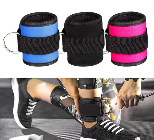🔥 Adjustable D-Ring Ankle Strap – Maximize Leg Day Power & Resistance Training (1/2PCS)