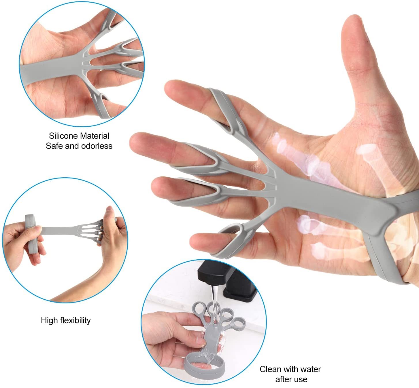 Relieve Pain & Build Strength – The Ultimate Silicone Hand Grip Trainer!”